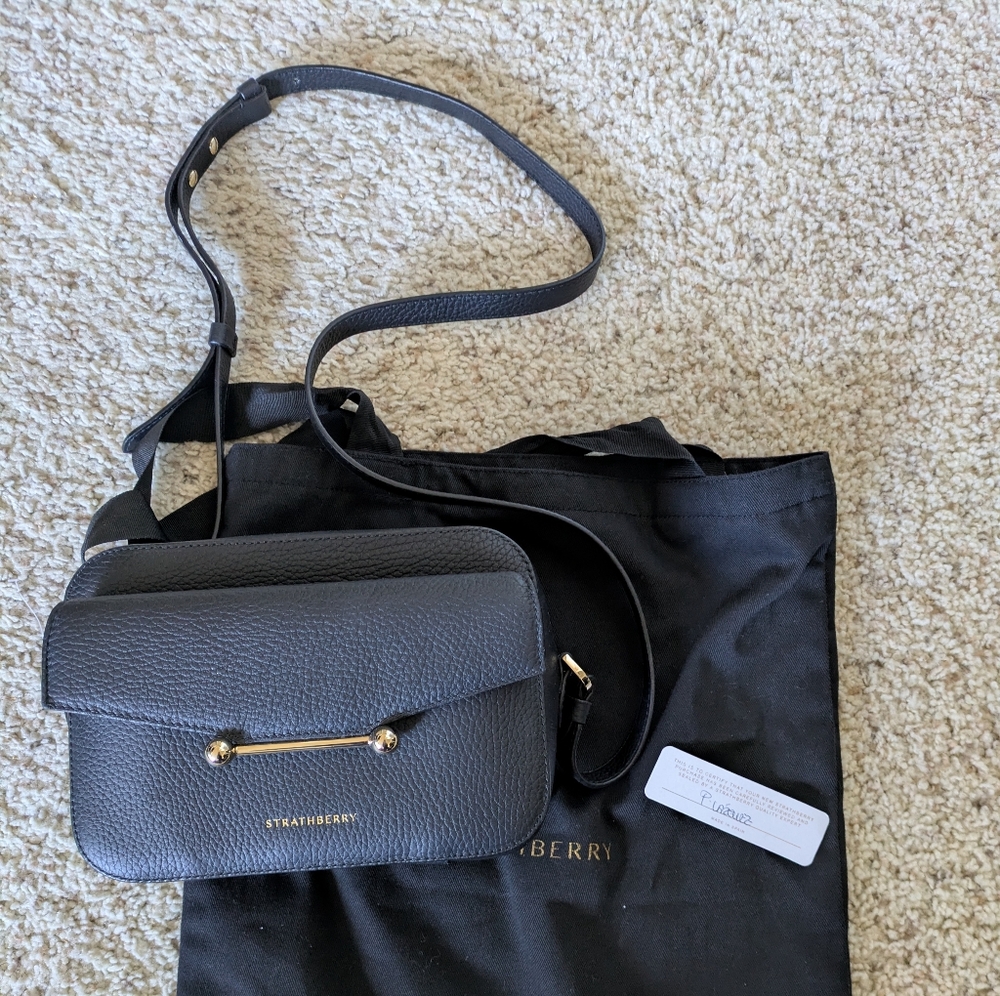 NWOT Strathberry Mosaic Camera Bag in Black